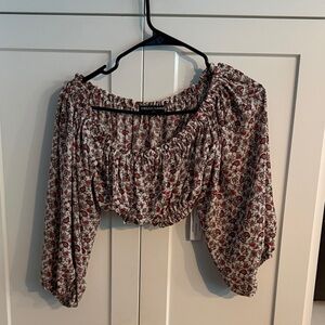 Endless Summer Red Floral Blouse XS/S